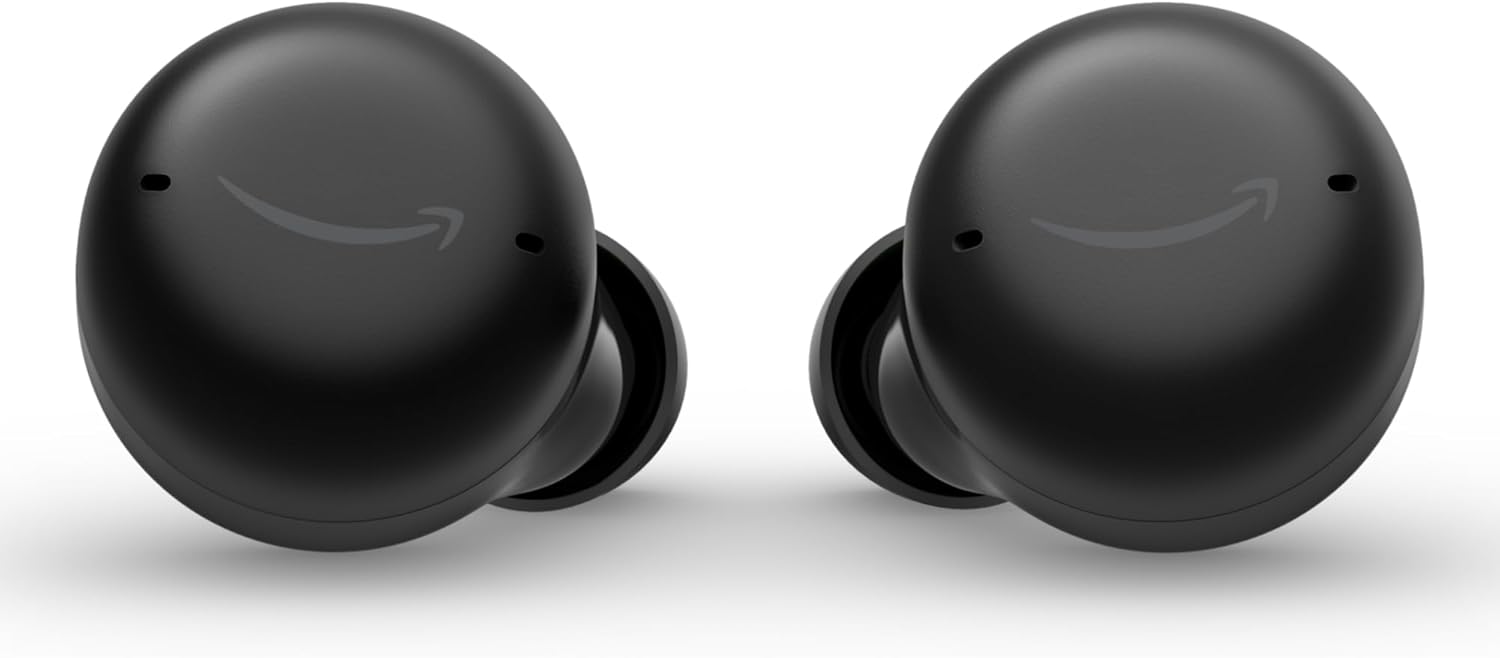 mazon Echo Buds with Active Noise Cancellation (newest model), Wireless charging case, Black